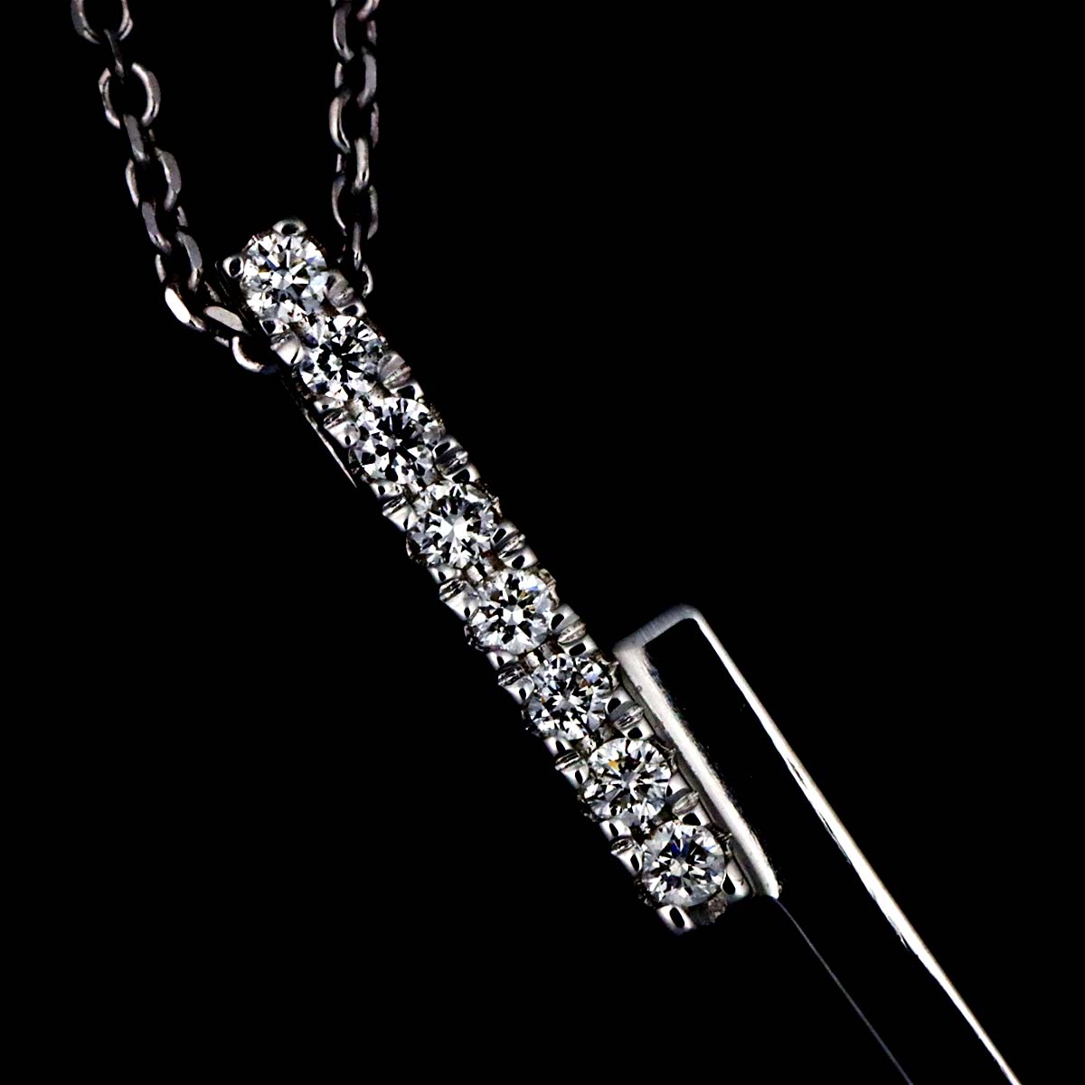Diamond Necklace 18K WG 750