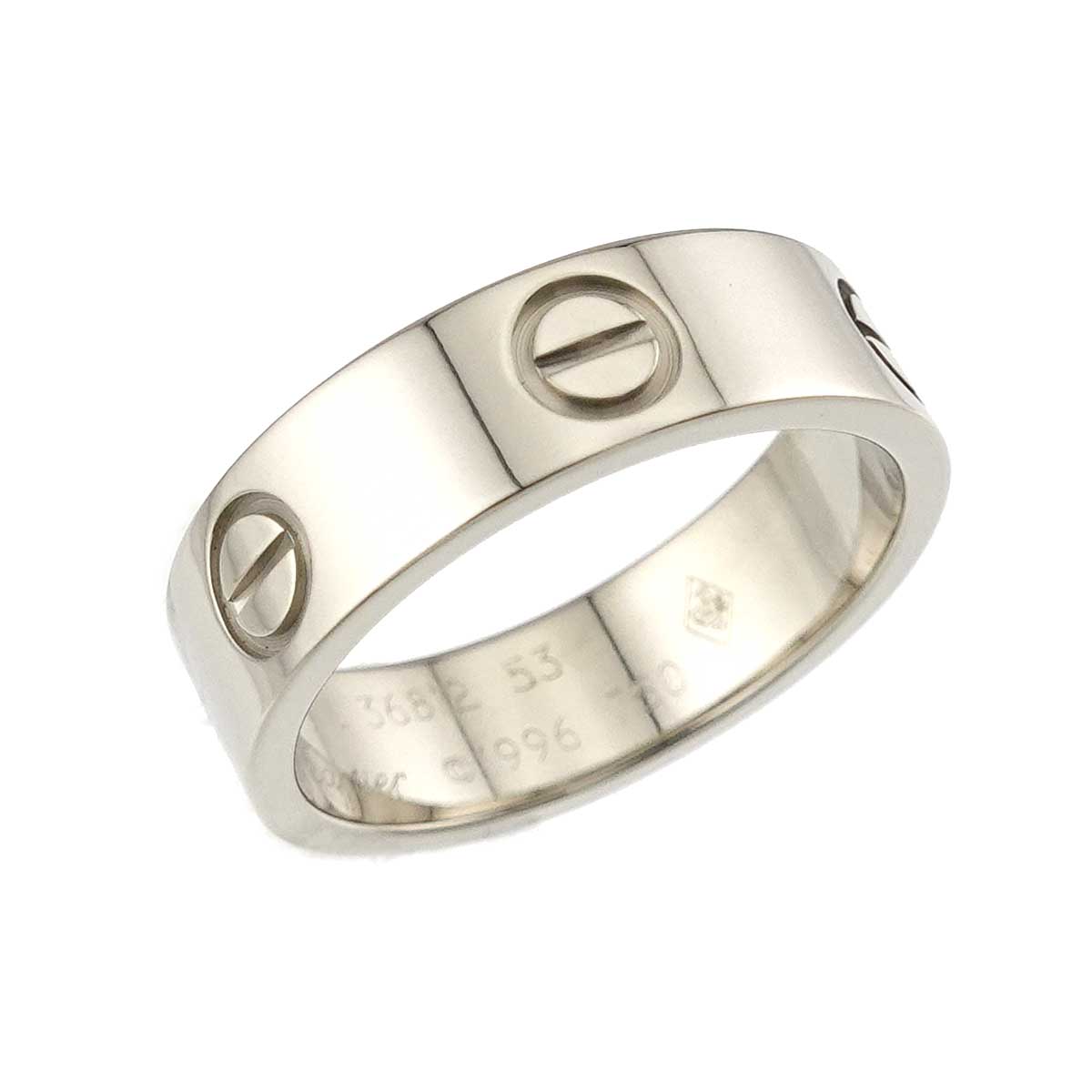 Love Classic Ring 18K White Gold 750 size53 6(US)