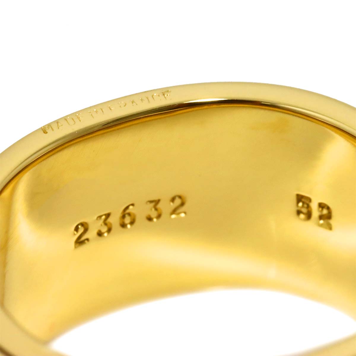Collier de Chien Enamel Ring 18K YG 750 Size52 6(US)