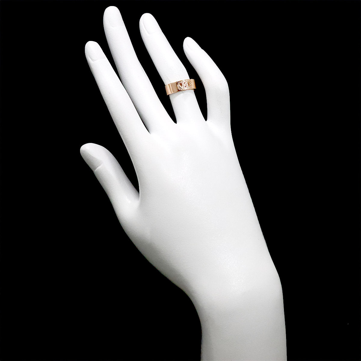 H Dunkle Diamond Ring 18K Pink Gold 750 Size47 3.75-4(US)