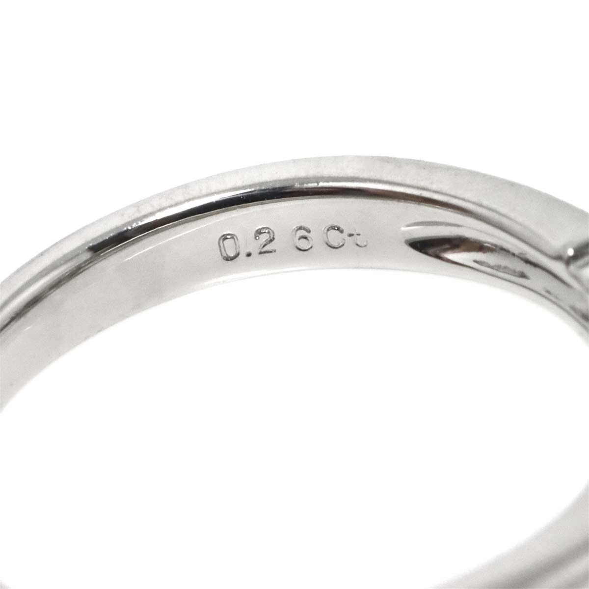Diamond 0.26ct Ring Platinum Size5.5-5.75(US)