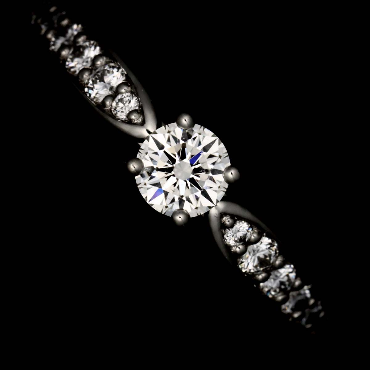 Harmony Diamond 0.20ct F/VS1/3EX Ring Pt Size3.25-3.75(US)