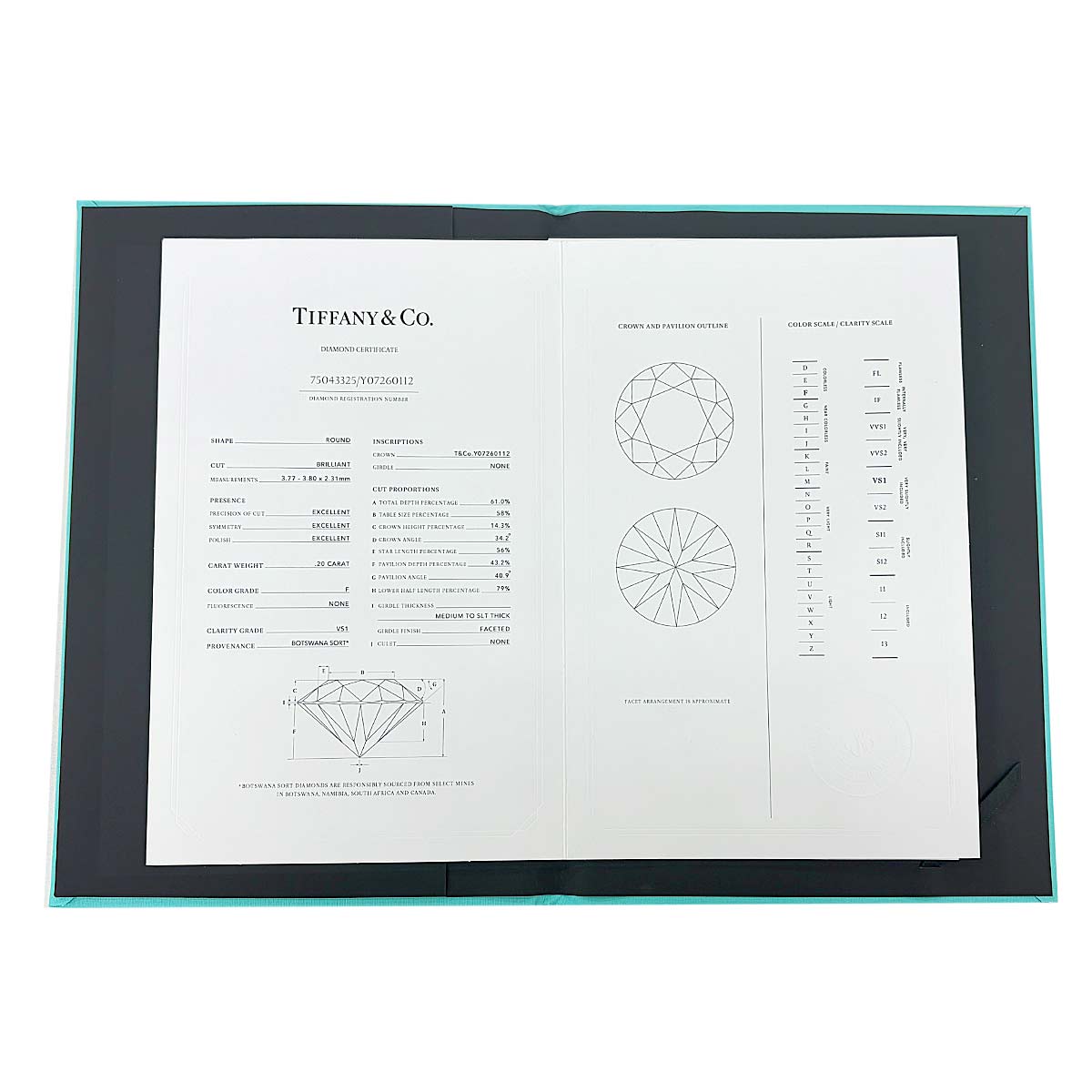 Harmony Diamond 0.20ct F/VS1/3EX Ring Pt Size3.25-3.75(US)