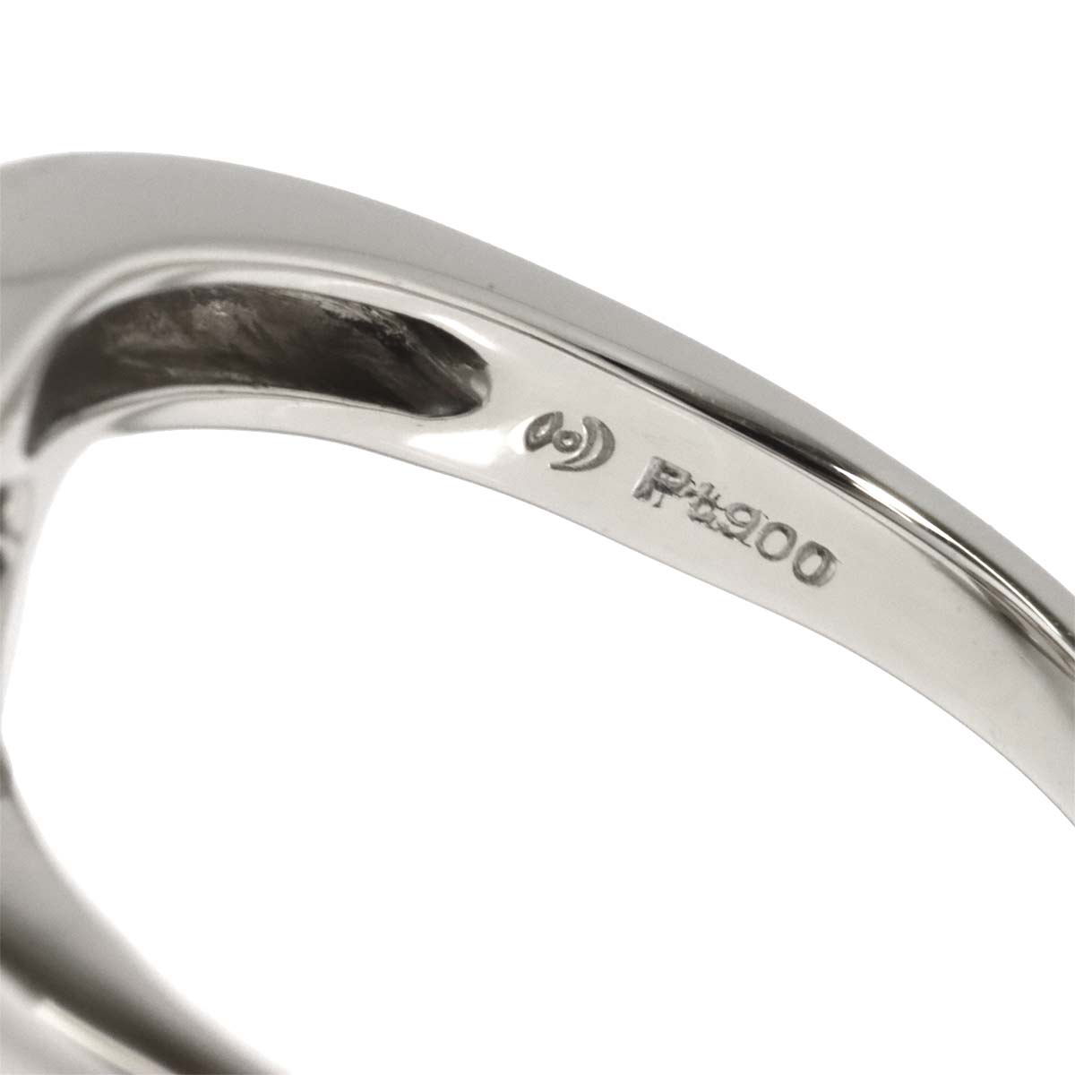 South Sea pearl 10.0mm Diamond 0.12ct Ring Platinum 4.75-5(US)
