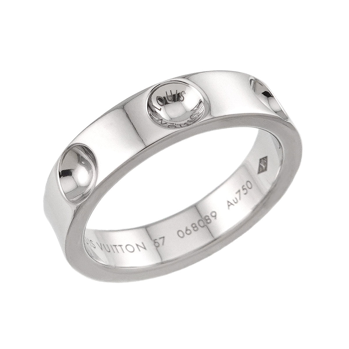 Petit Bague Empreinte Ring 18K WG 750 size57 7.5-7.75(US)