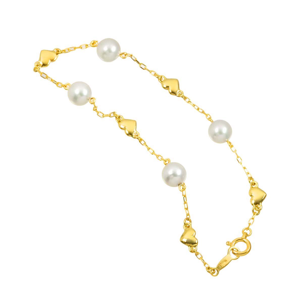 Akoya Pearl 5.9-5.8mm Bracelet 18K YG 750