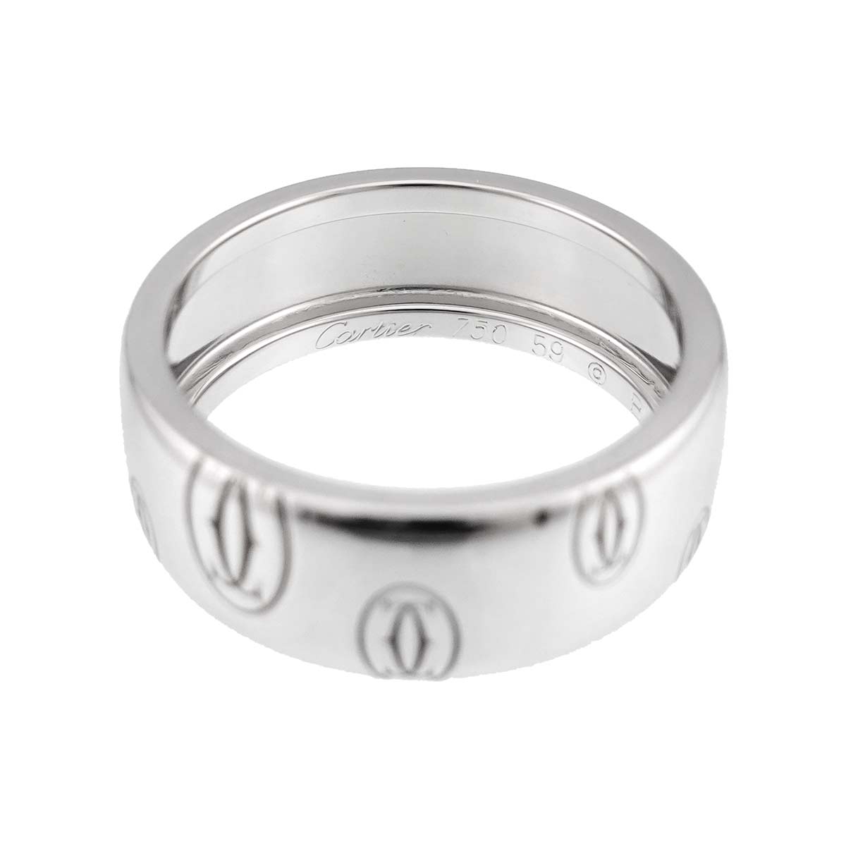 Happy Birthday LM Ring 18K WG 750 Size59 8.75(US)