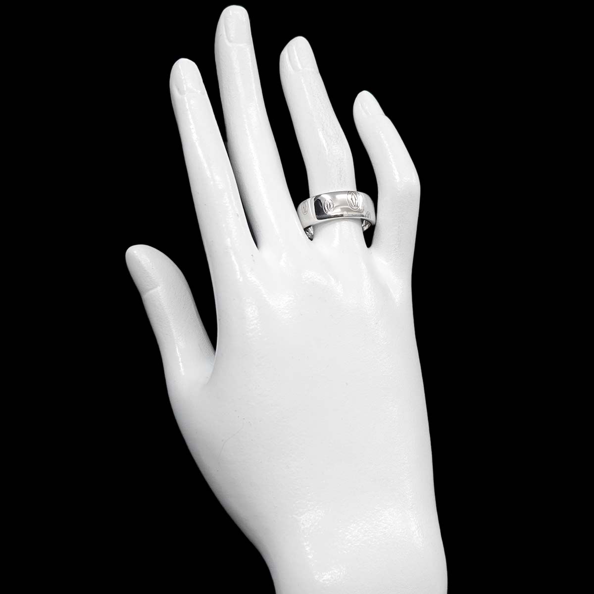 Happy Birthday LM Ring 18K WG 750 Size59 8.75(US)