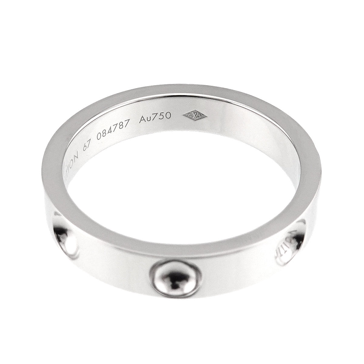 Petit Bague Empreinte Ring 18K WG size67 11.75(US)