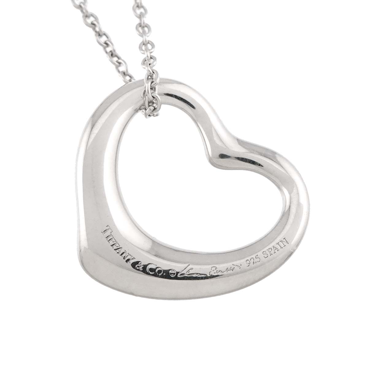 Open Heart Necklace Silver 925