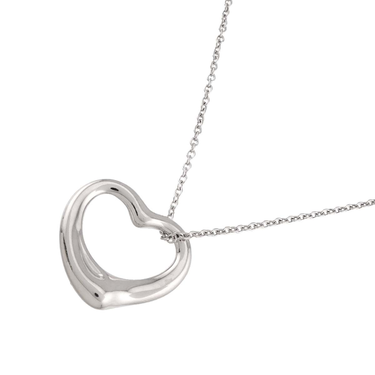 Open Heart Necklace Silver 925