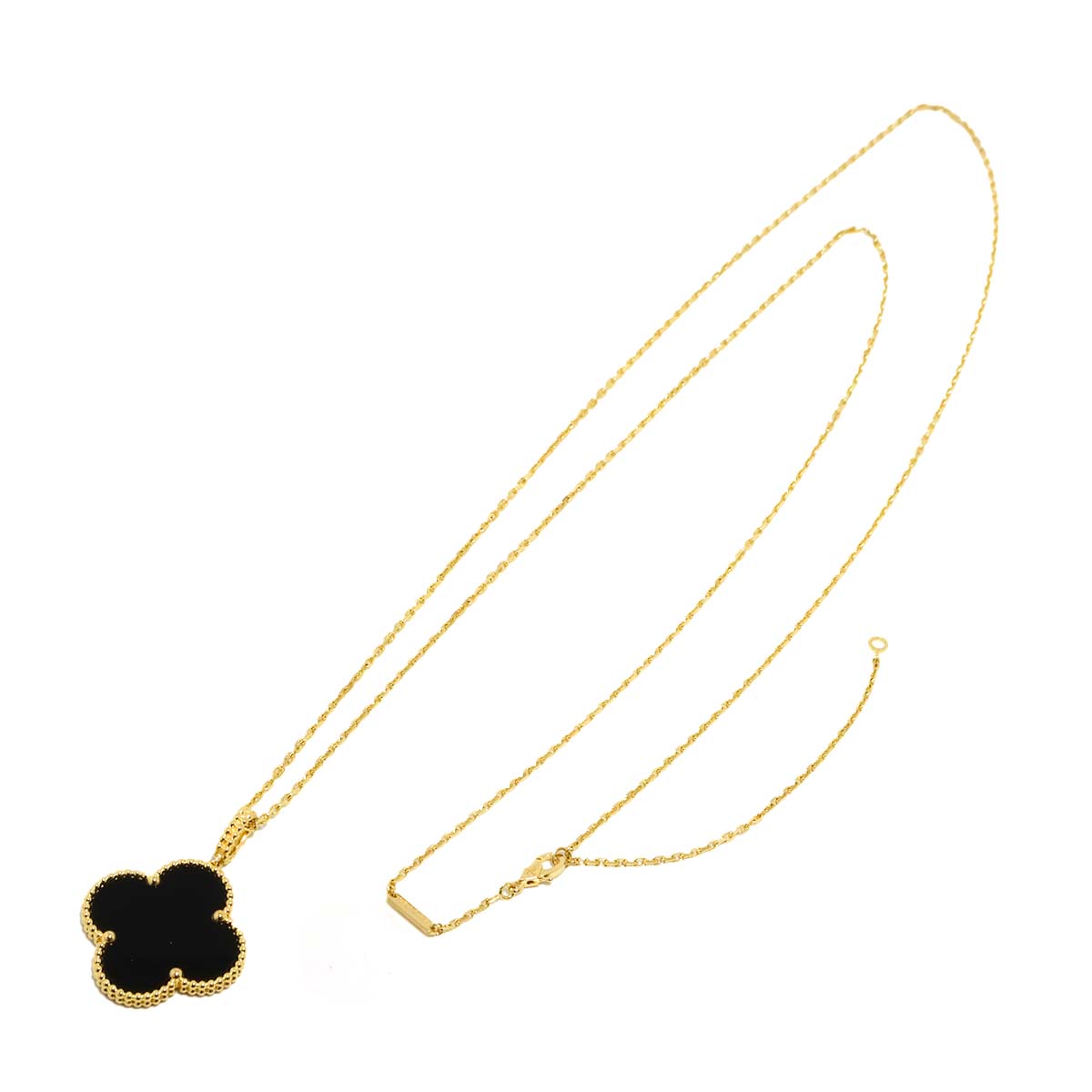Magic Alhambra Onyx Necklace 18K YG 750