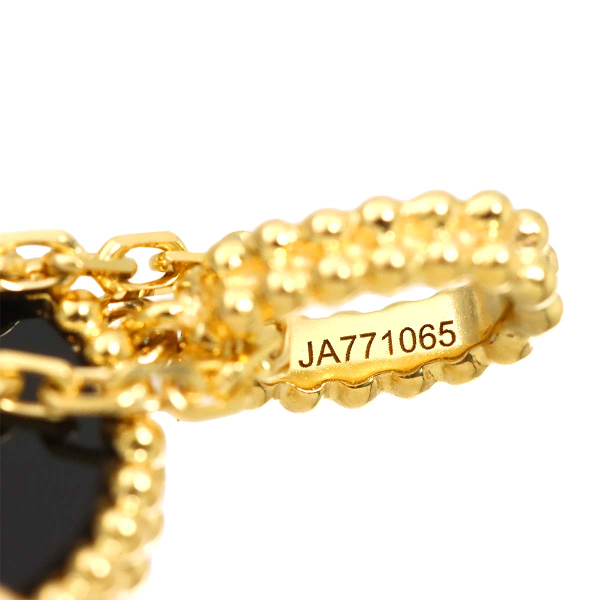 Magic Alhambra Onyx Necklace 18K YG 750