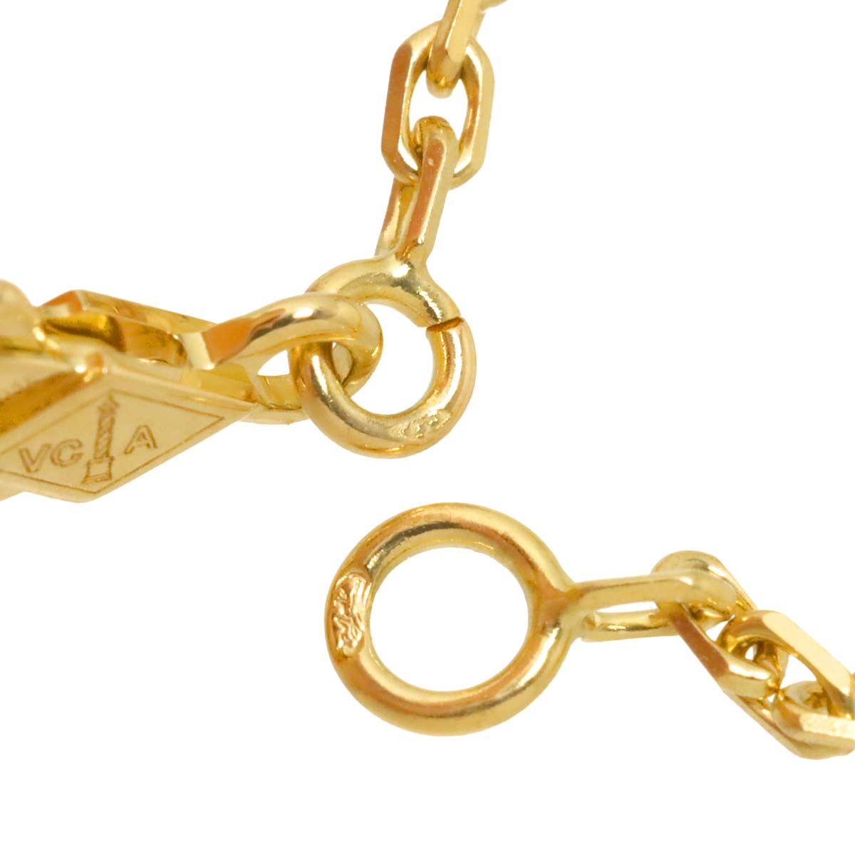 Magic Alhambra Onyx Necklace 18K YG 750