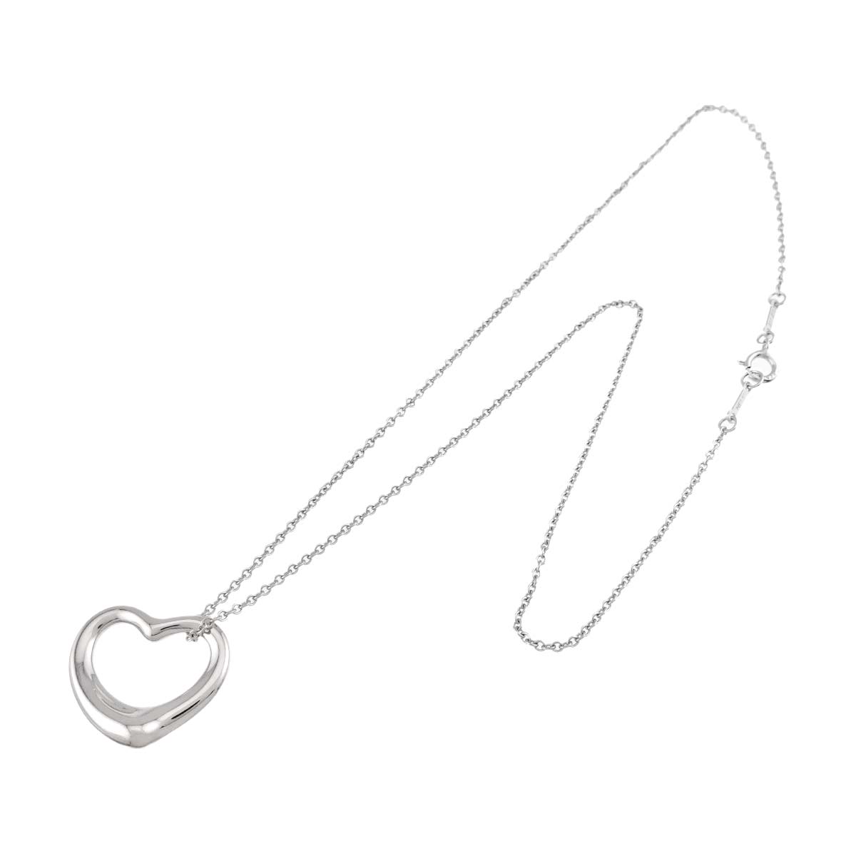 Open Heart Necklace Silver 925