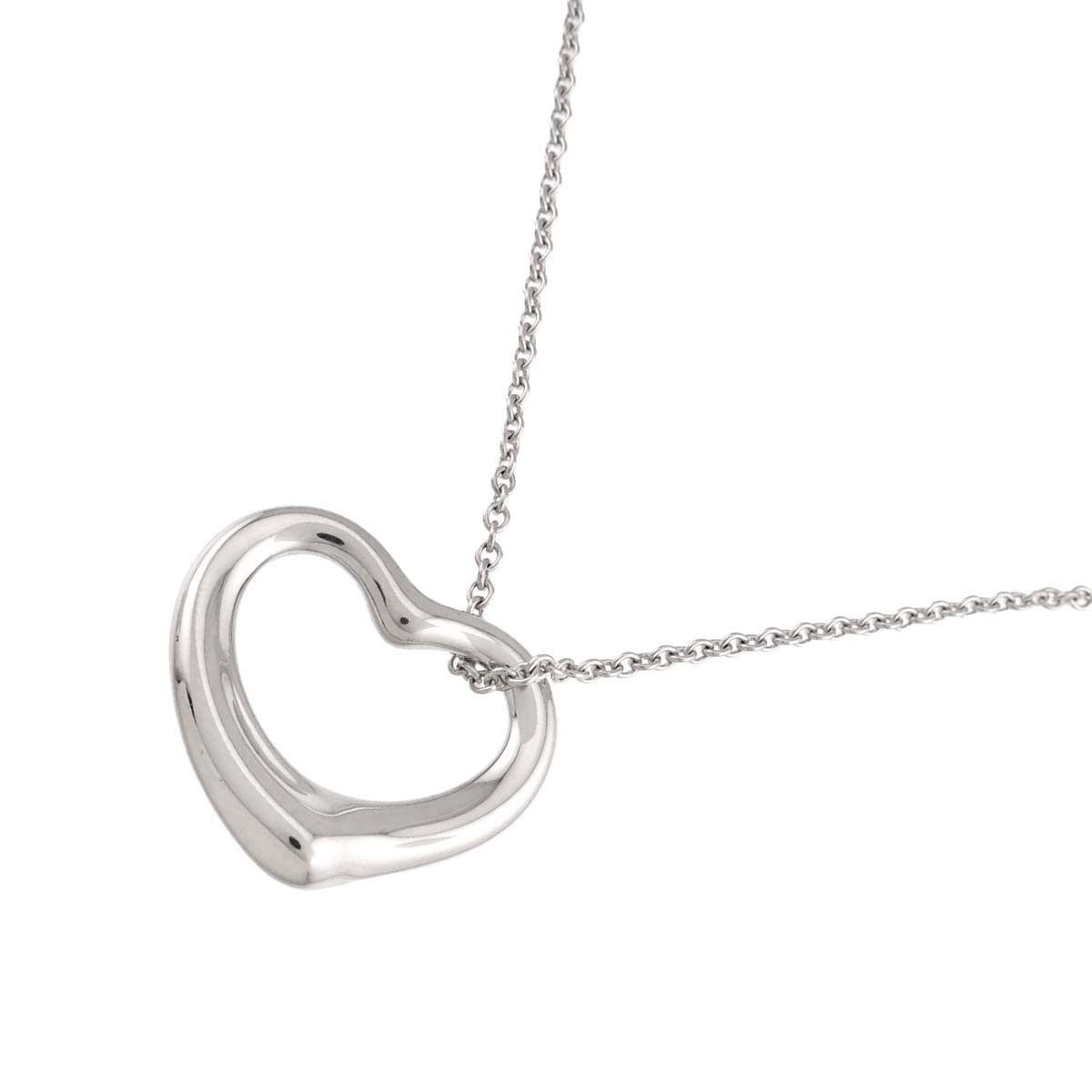 Open Heart Necklace Silver 925