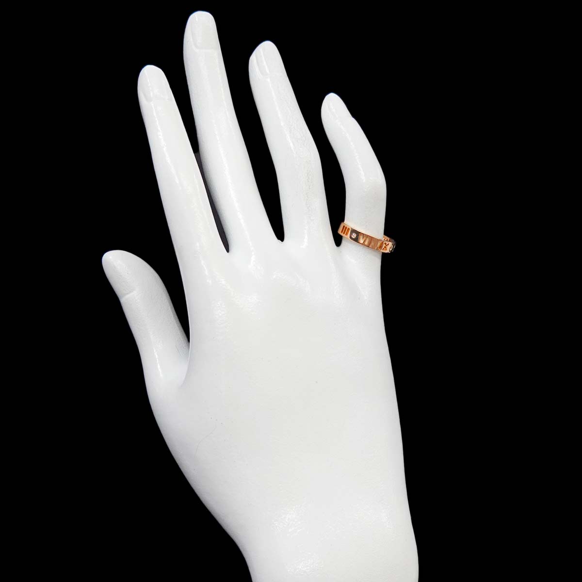 Atlas Ring Diamond 18K PG Pink Gold 750 Size4.5-4.75(US)