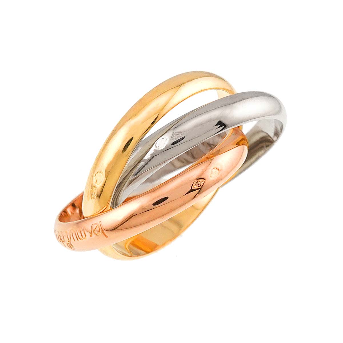 Trinity MM Ring 18K YG WG PG 750 Size59 8.75(US)