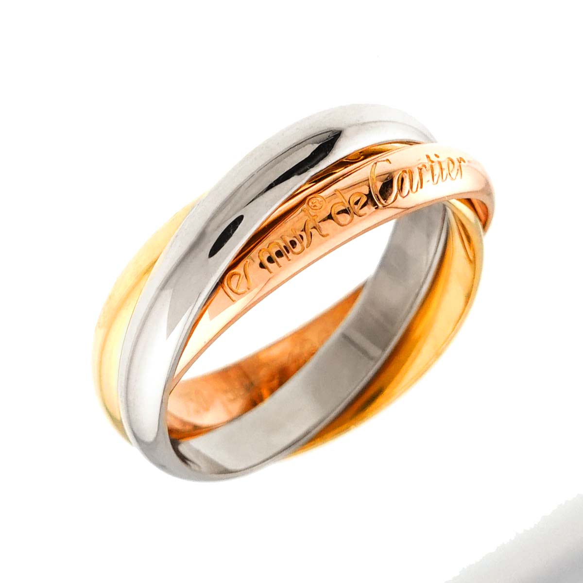 Trinity MM Ring 18K YG WG PG 750 Size59 8.75(US)