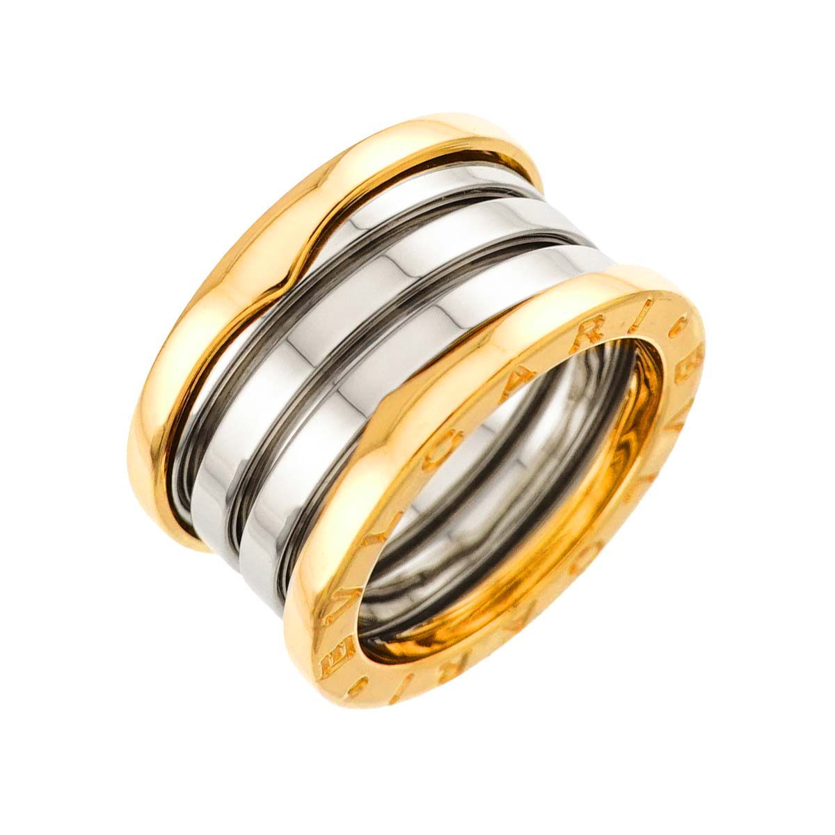 B-ZERO1 4 Band Ring 18K YG WG 750 Size50 5.25(US)