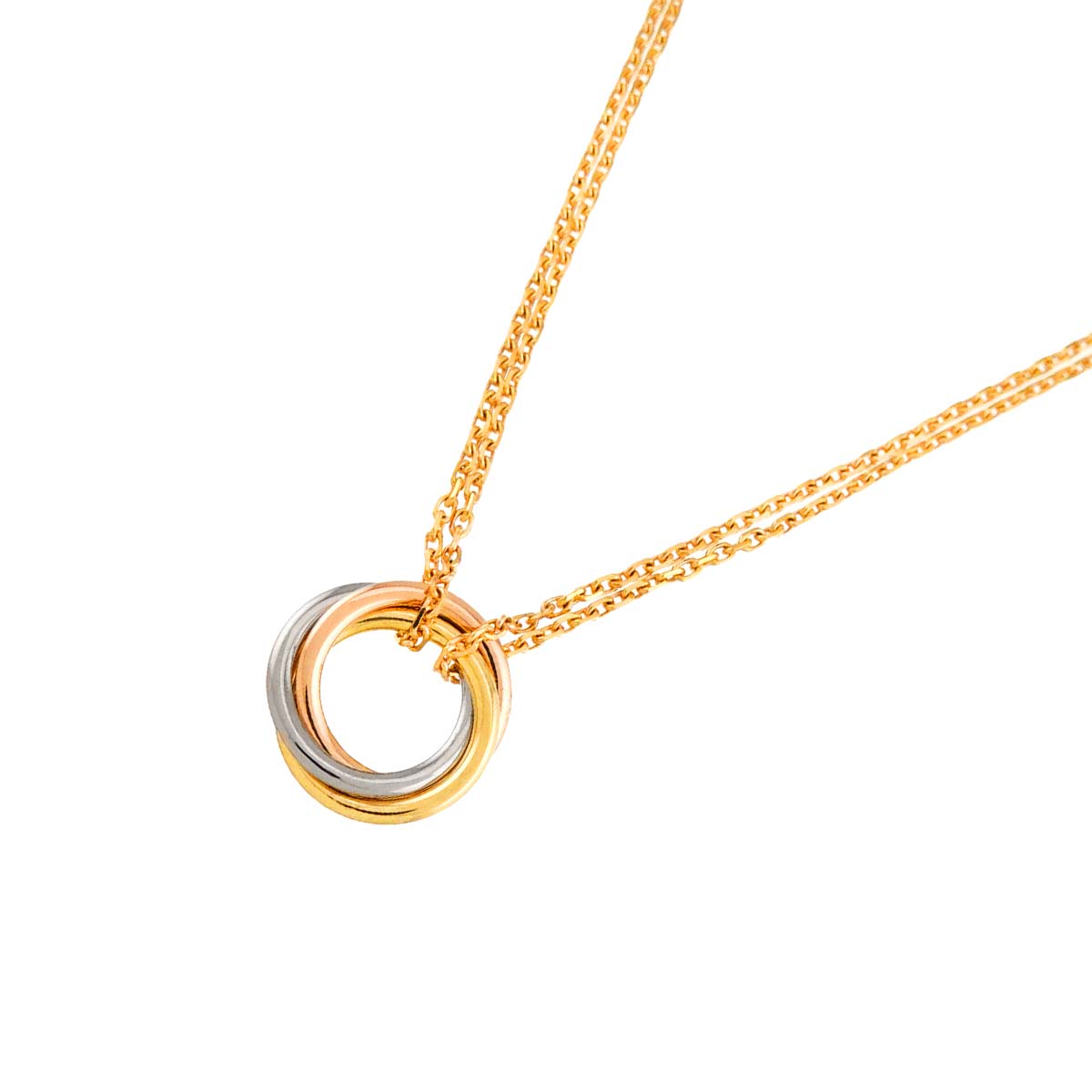 Trinity Mini Necklace 18K YG WG PG 750