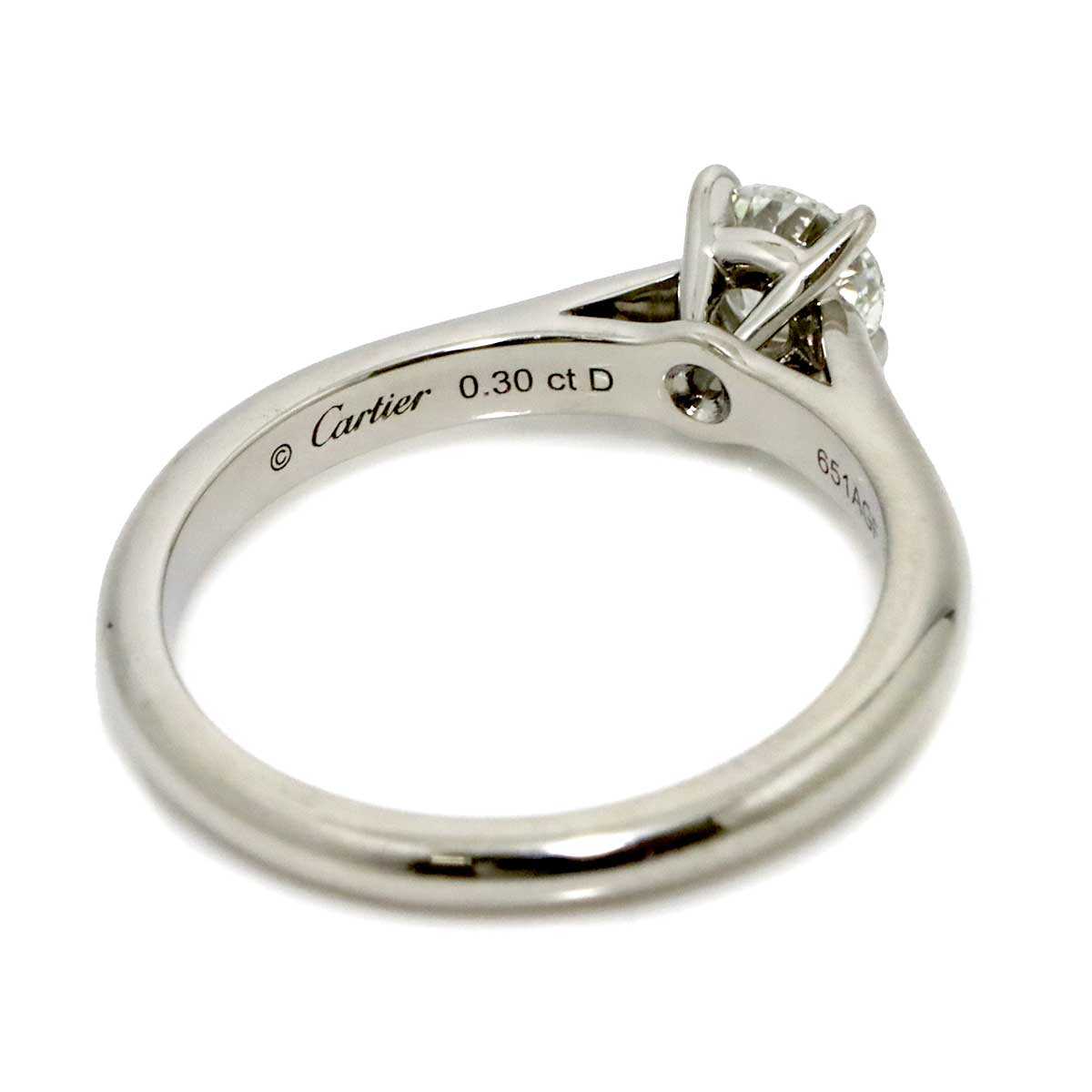 Diamond 0.30ct G/VS1/3EX Ring Platinum size46 3.75(US)