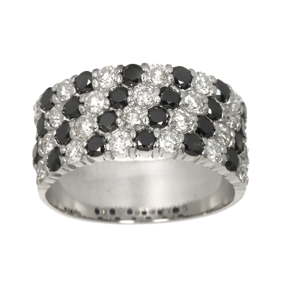 Diamond 2.00ct Ring 18K K18 WG White Gold size6-6.25(US)
