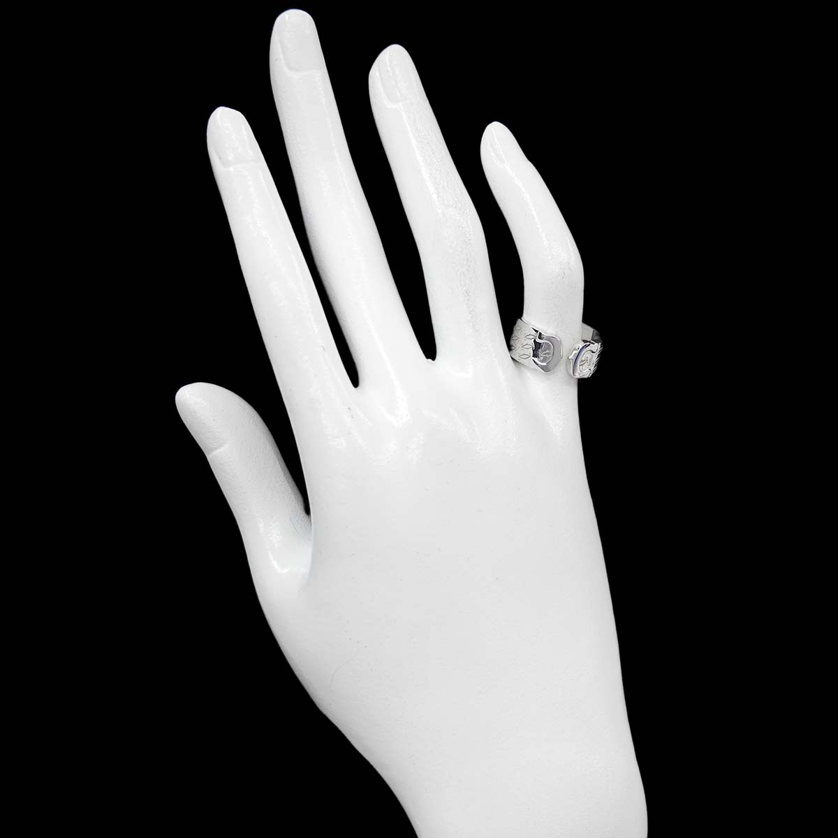 C2 Ring 18K White Gold 750 size50 5.25(US)