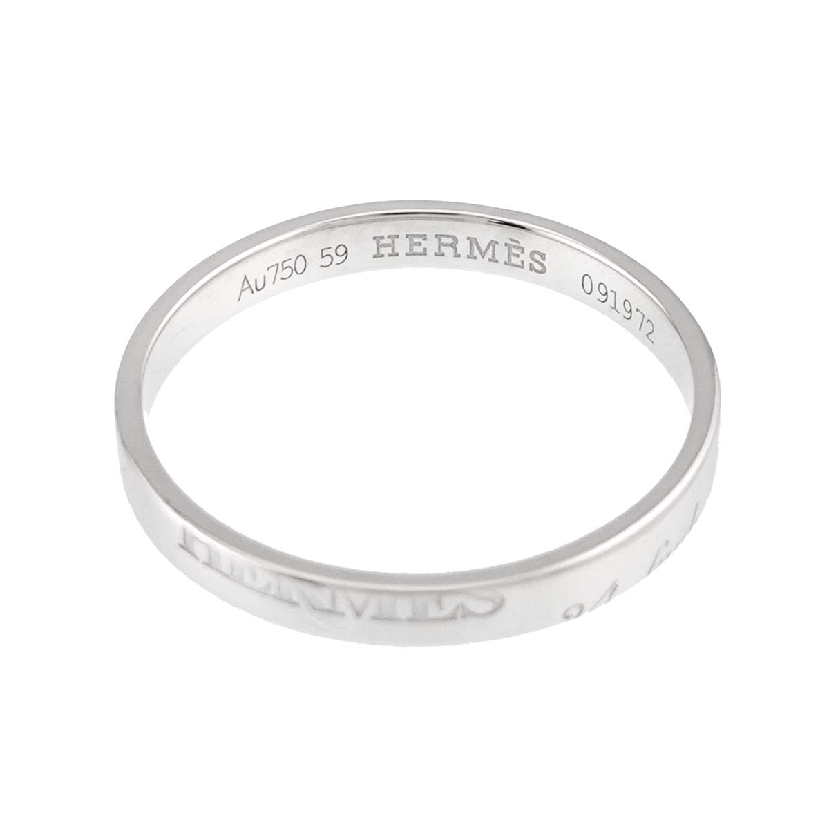 Ring 18K White Gold 750 Size59 8.25-8.75(US)