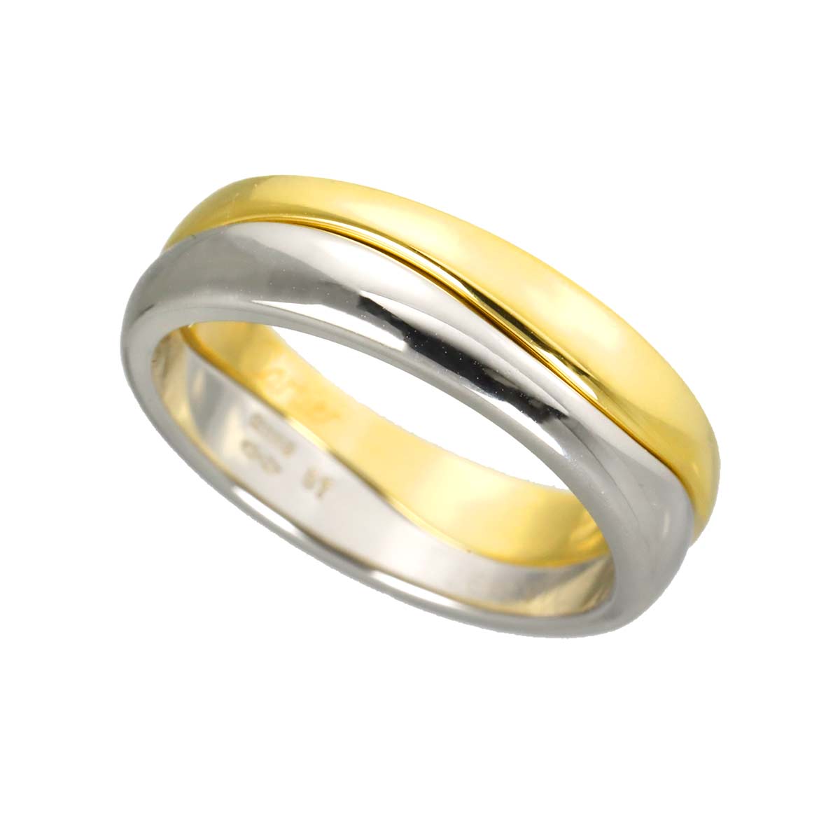 Love Me Ring 18K YG WG 750 size49 4.75-5(US)
