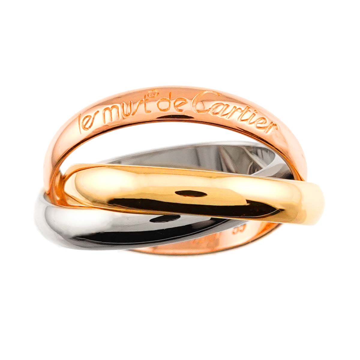 Trinity MM Ring 18K YG WG PG 750 Size55 7.25(US)
