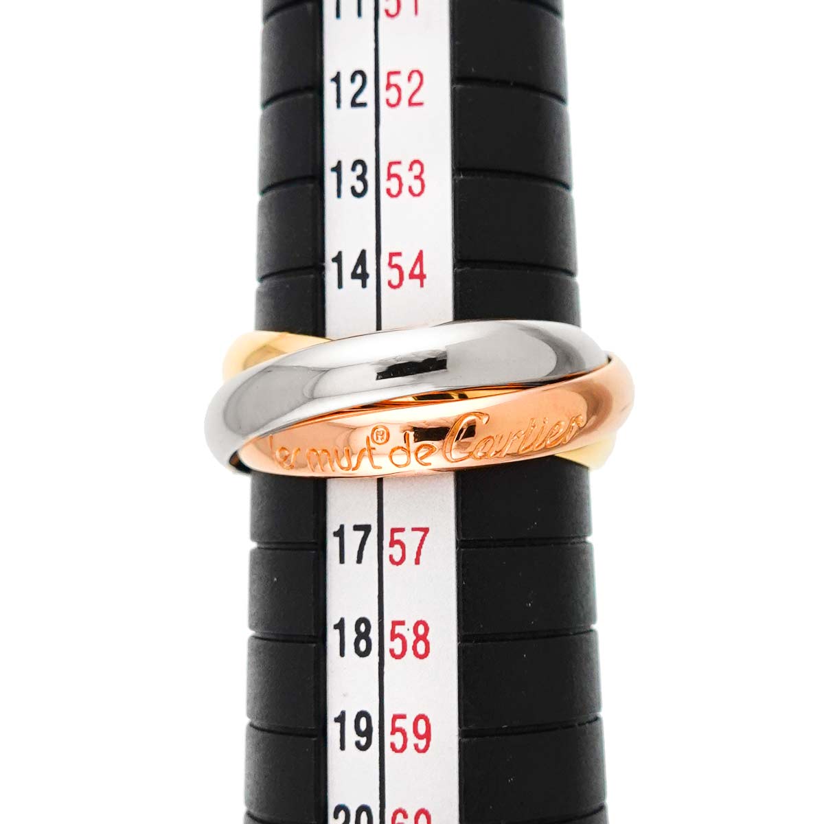 Trinity MM Ring 18K YG WG PG 750 Size55 7.25(US)