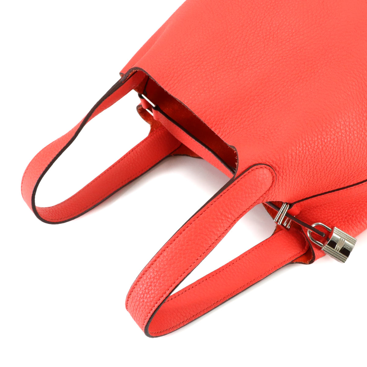 Picotin Lock PM Hand Bag Taurillon Clemence Rose Texese