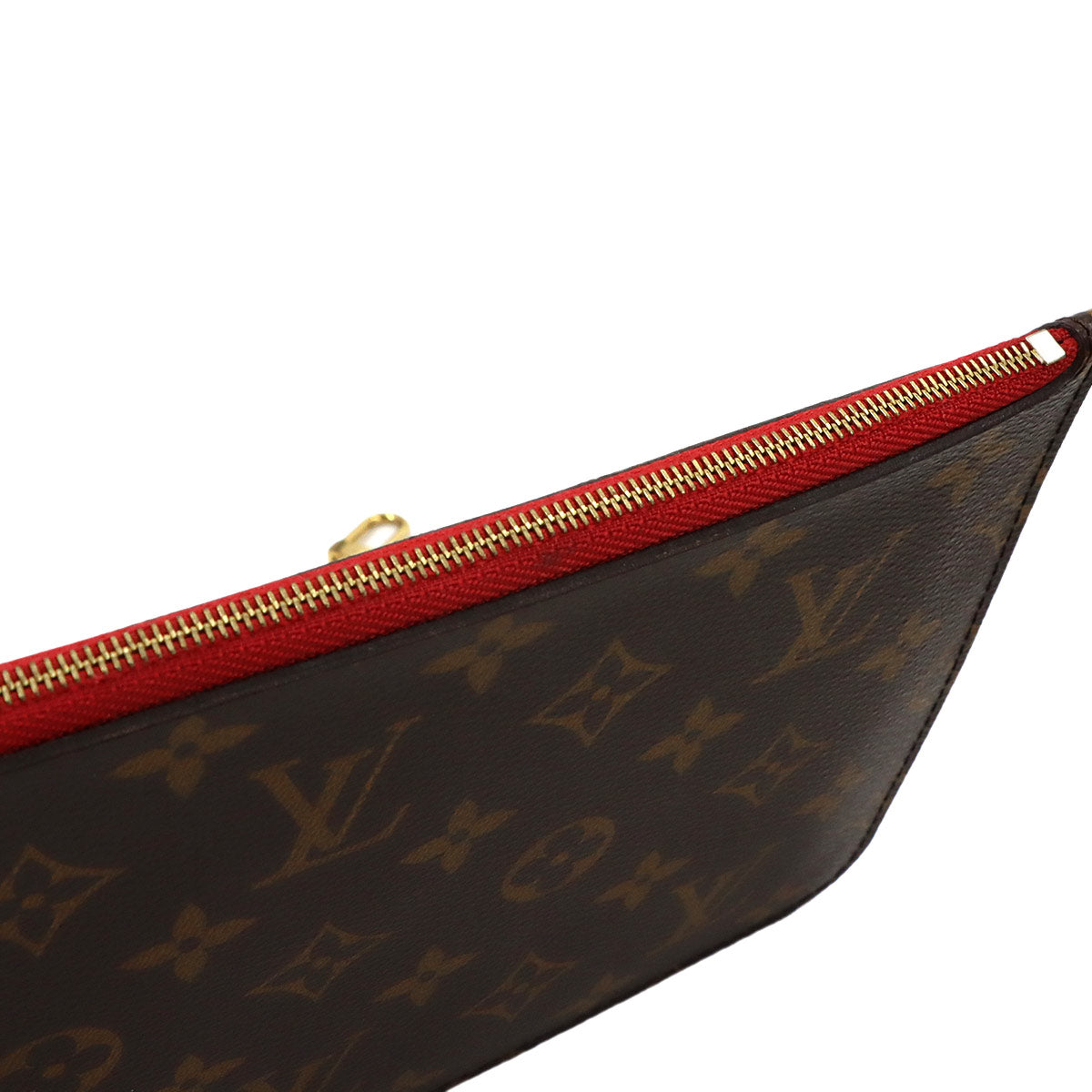 Monogram Neverfull MM Tote Bag Brown Cerise M41177