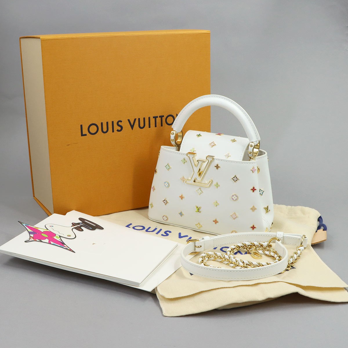 LV x TM Capucines MINI Hand Shoulder Bag Leather M14165