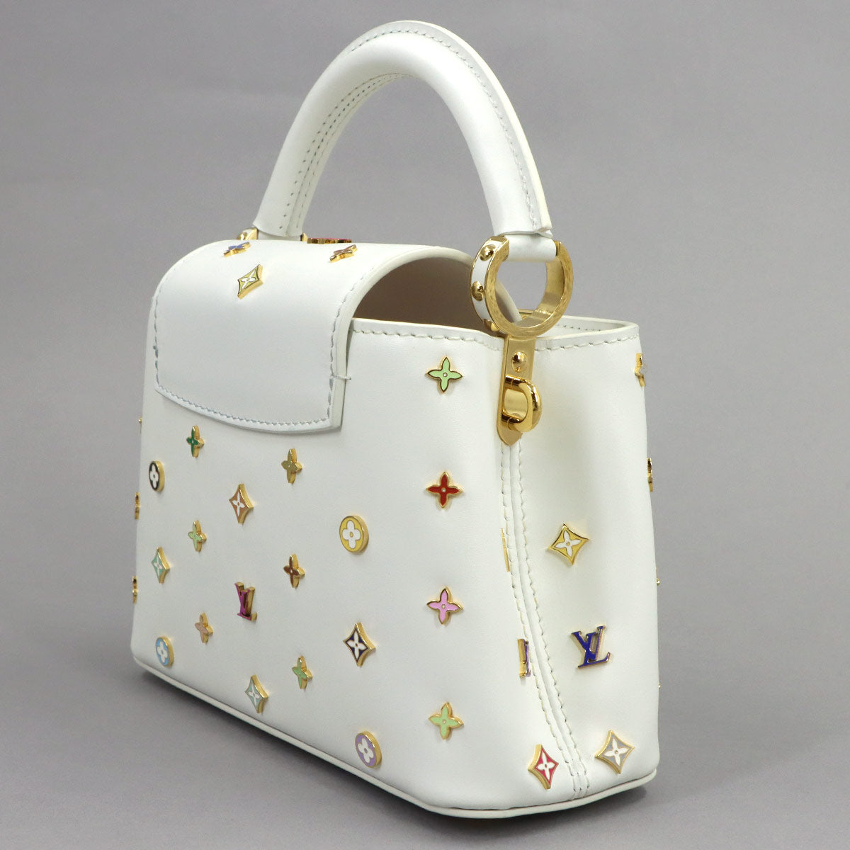 LV x TM Capucines MINI Hand Shoulder Bag Leather M14165