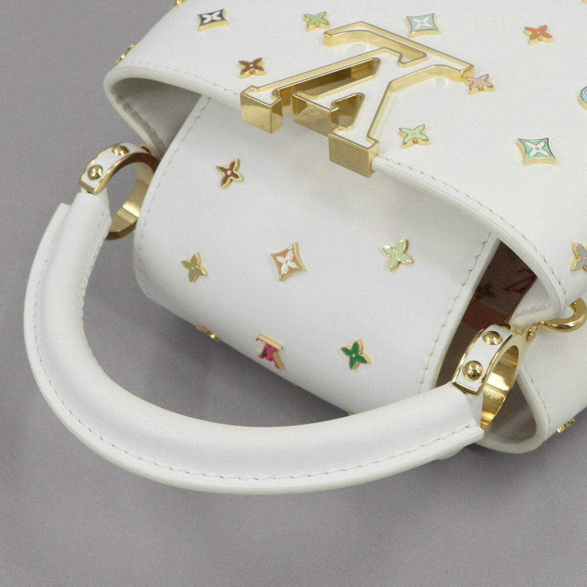 LV x TM Capucines MINI Hand Shoulder Bag Leather M14165