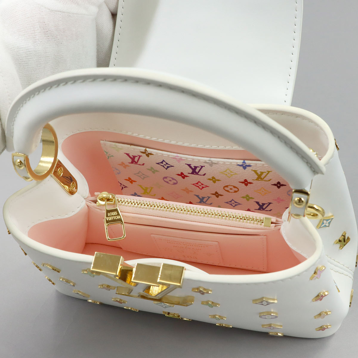 LV x TM Capucines MINI Hand Shoulder Bag Leather M14165
