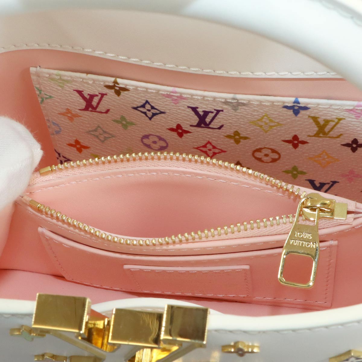 LV x TM Capucines MINI Hand Shoulder Bag Leather M14165