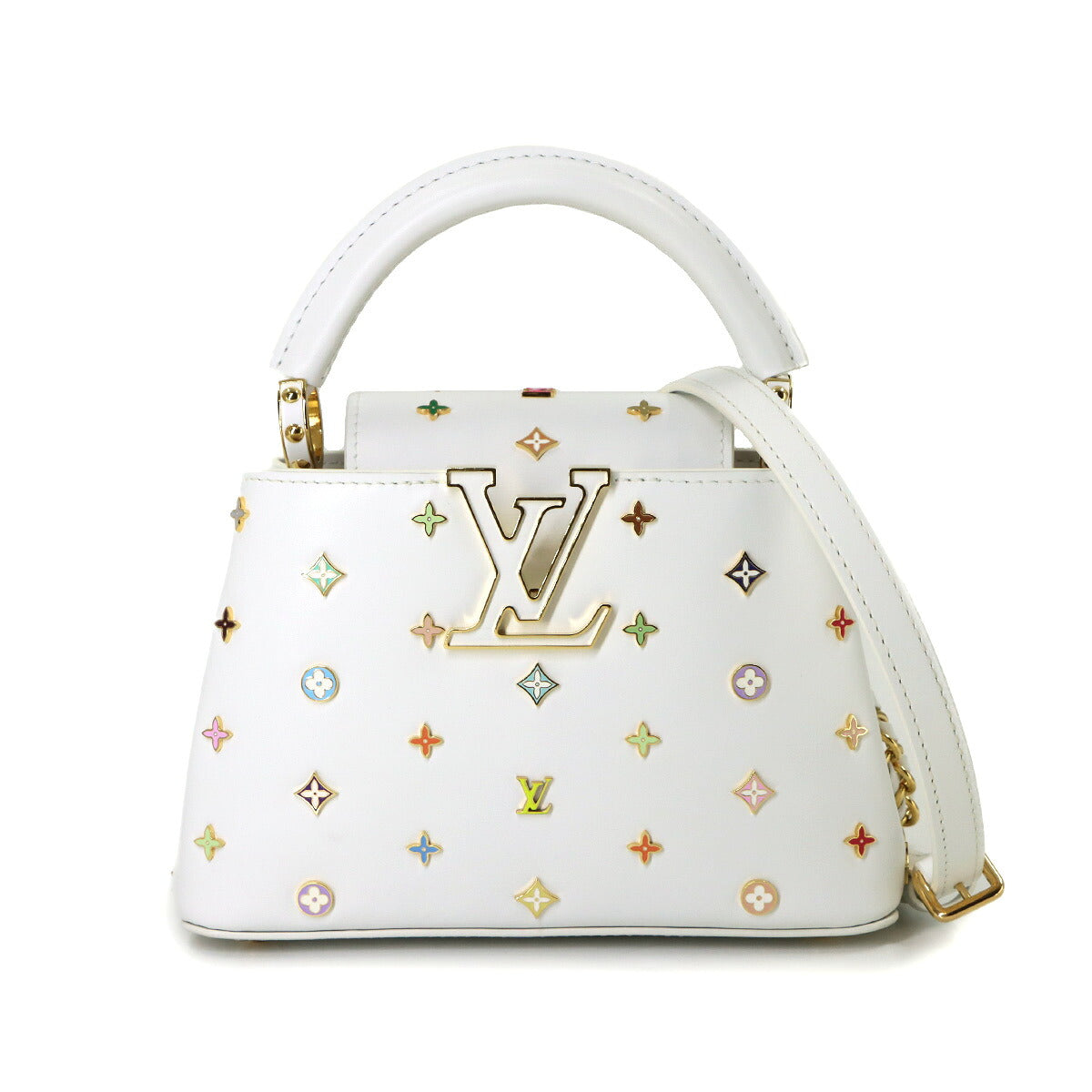 LV x TM Capucines MINI Hand Shoulder Bag Leather M14165