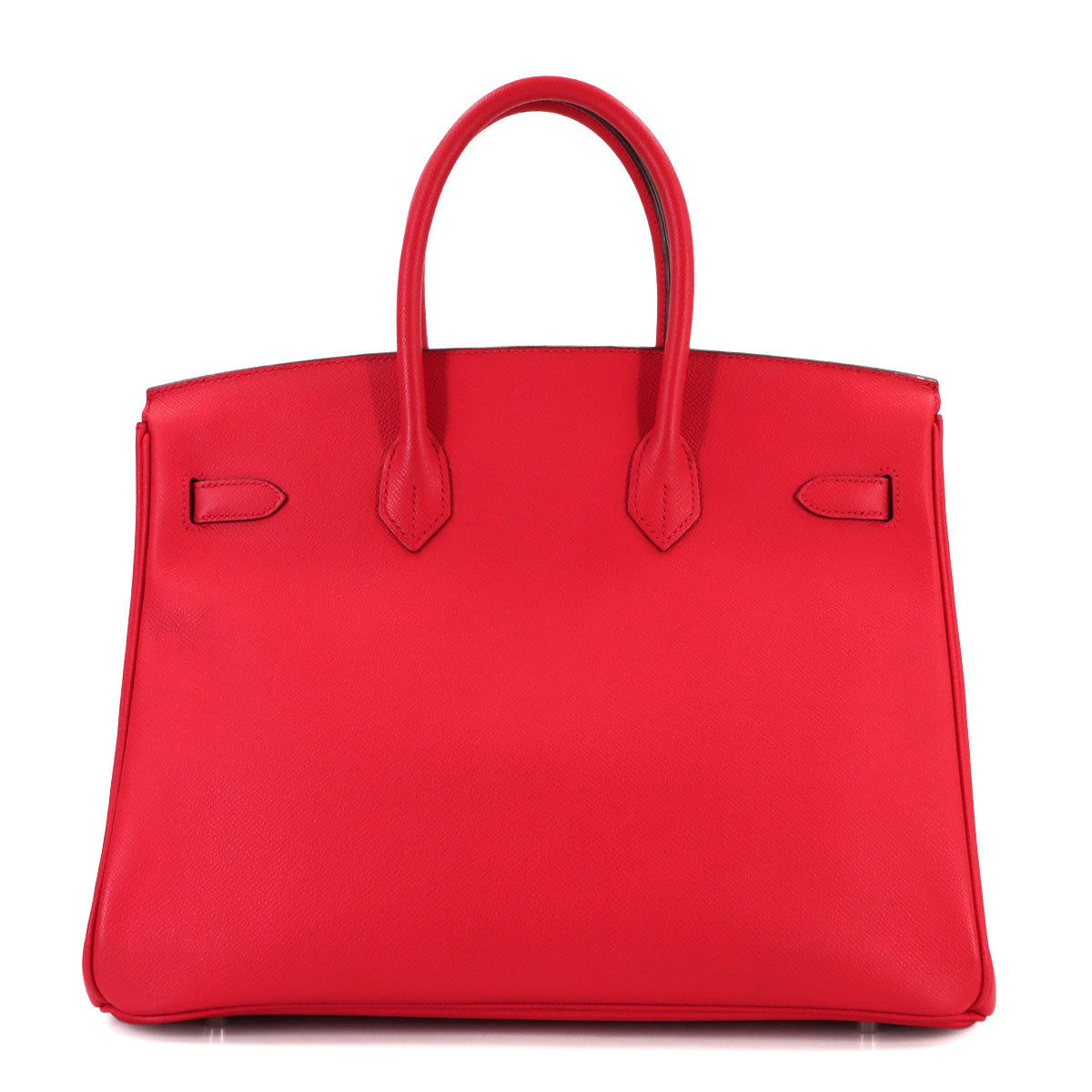 Birkin 35 Epsom Bougainvillier Hand Bag Red