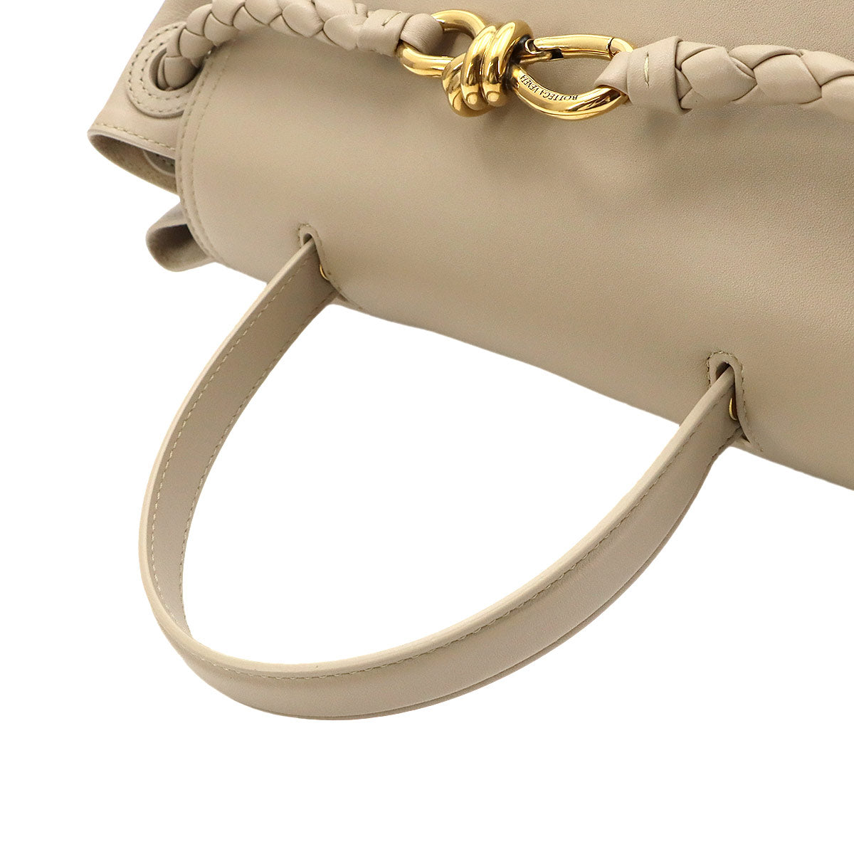Ciao Ciao Hand Shoulder Bag Lether Ecru
