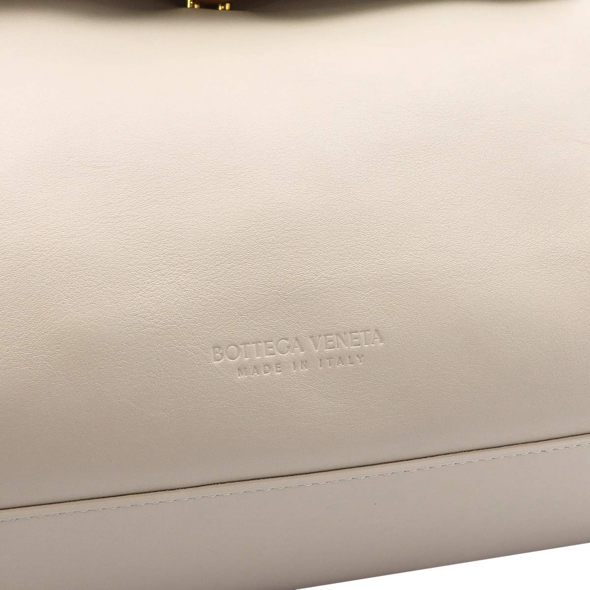 Ciao Ciao Hand Shoulder Bag Lether Ecru