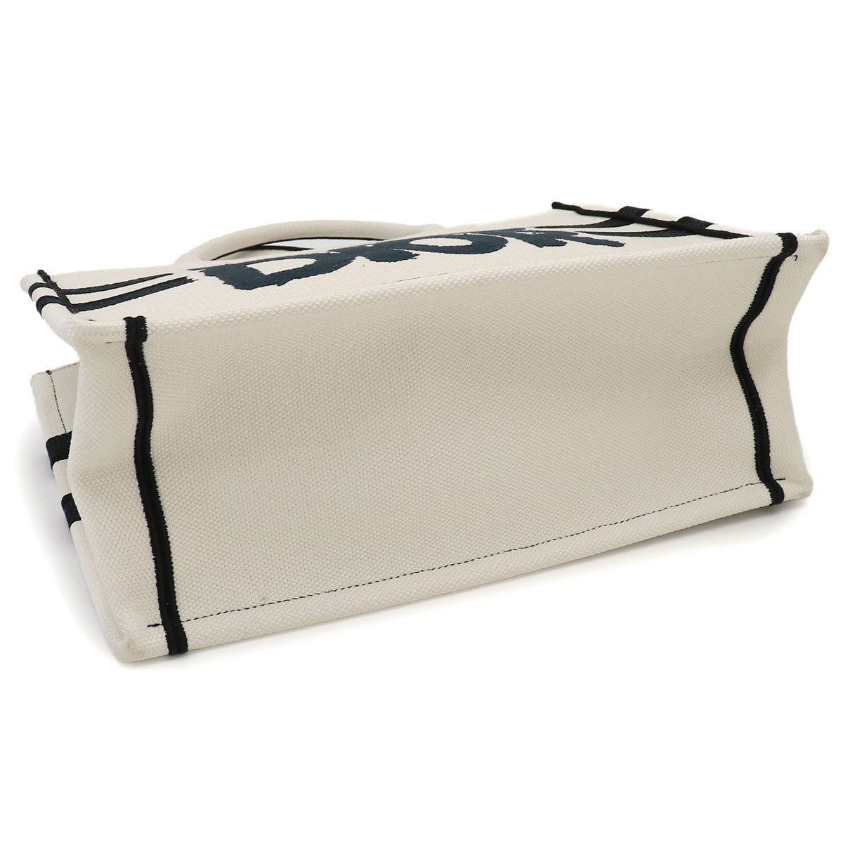 Miss Dior Graffiti Book Tote Medium Bag Canvas Blanc