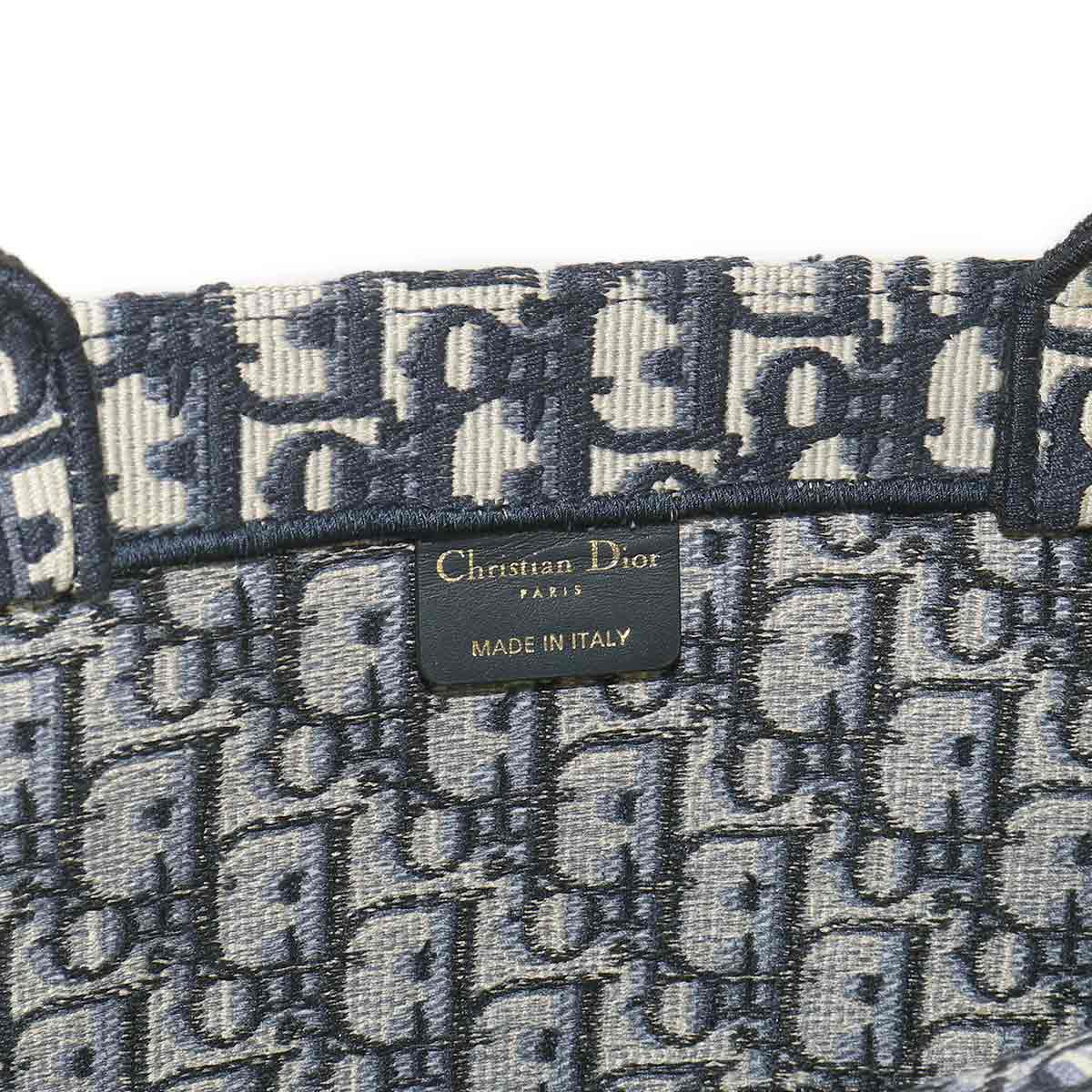 Book Tote Large Bag Oblique Canvas Navy M1286ZRIW