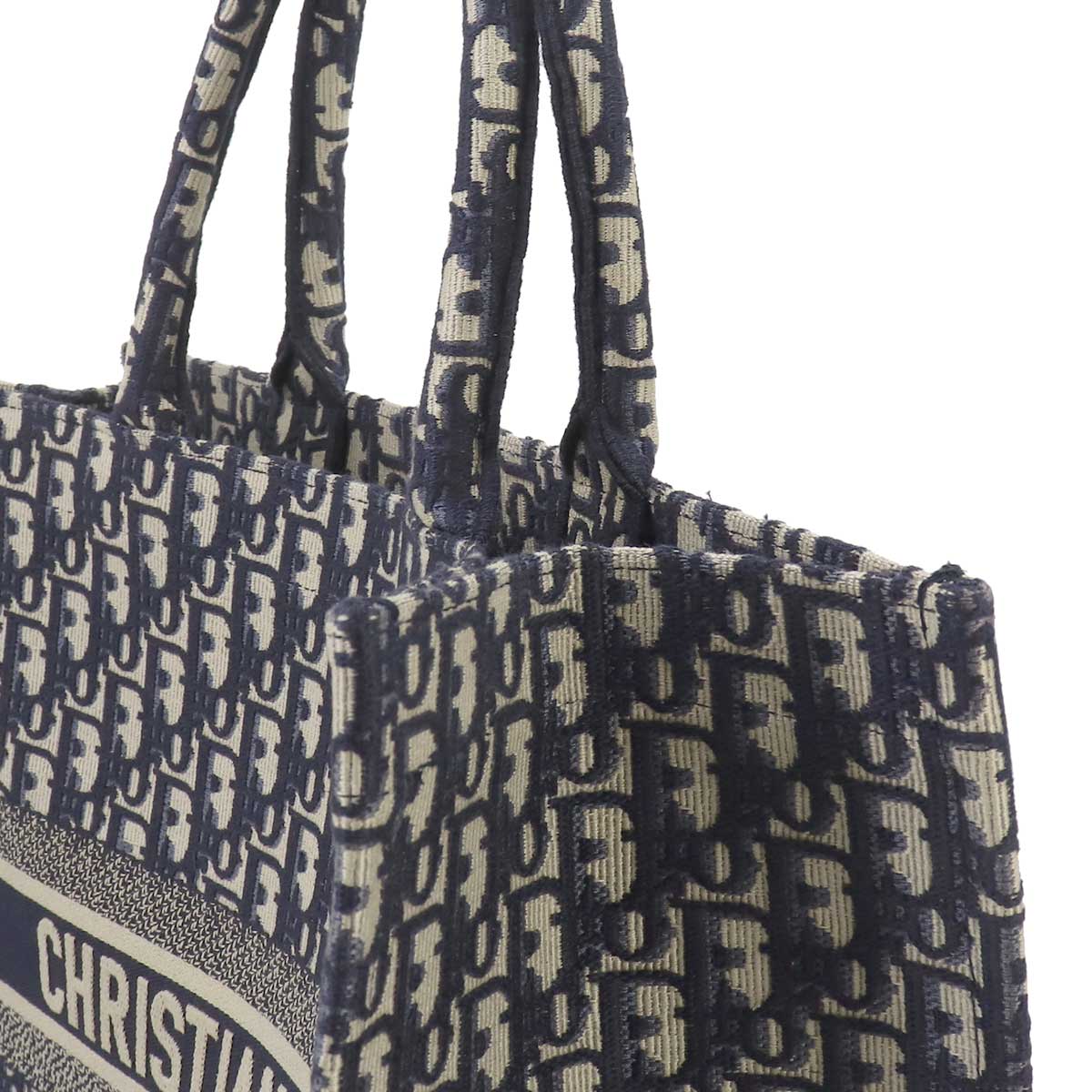 Book Tote Large Bag Oblique Canvas Navy M1286ZRIW