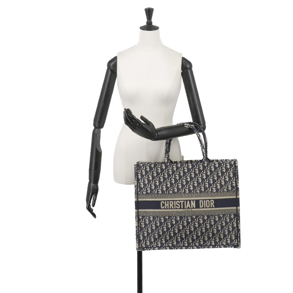 Book Tote Large Bag Oblique Canvas Navy M1286ZRIW
