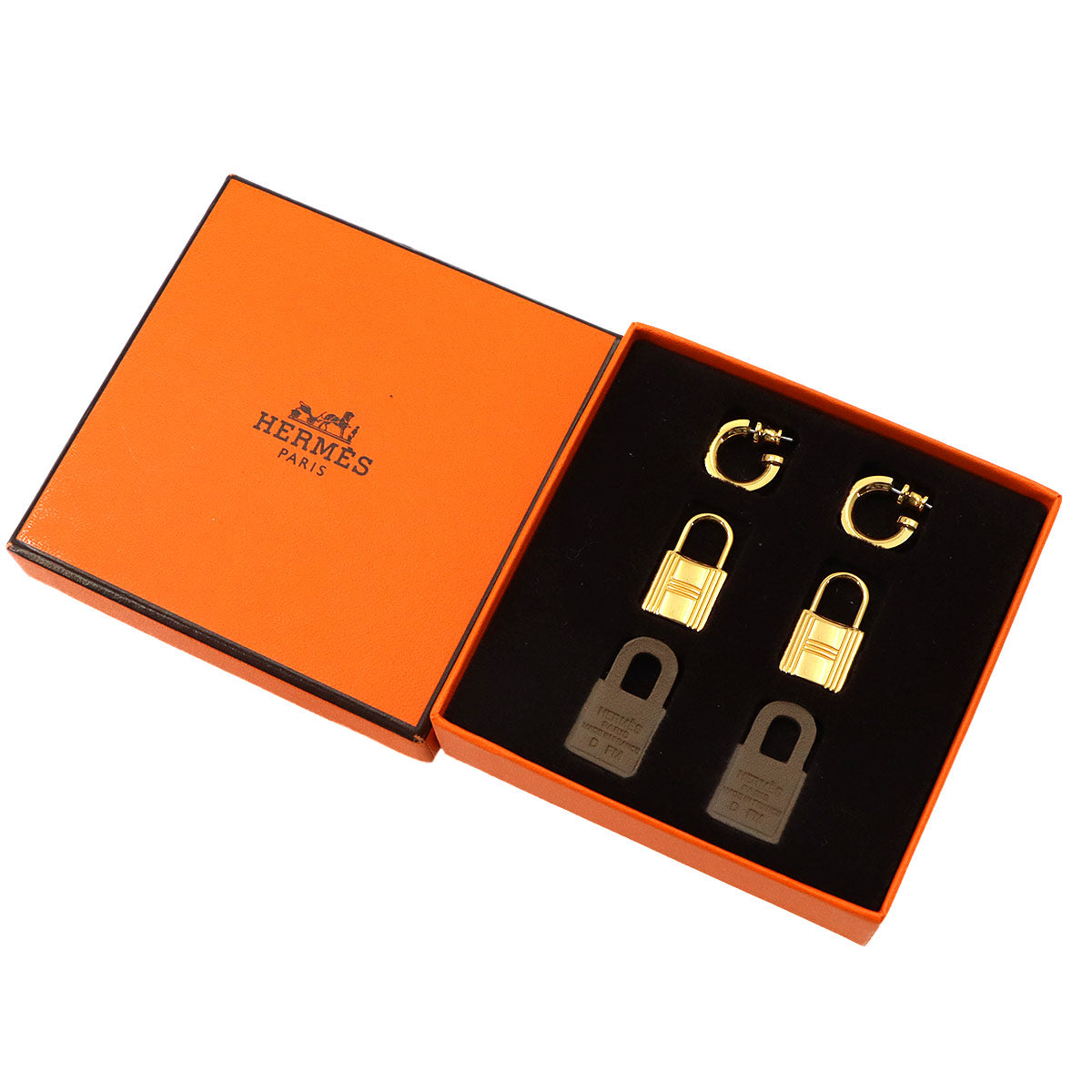 O'Kelly Earrings Swift Etoupe Cadena motif
