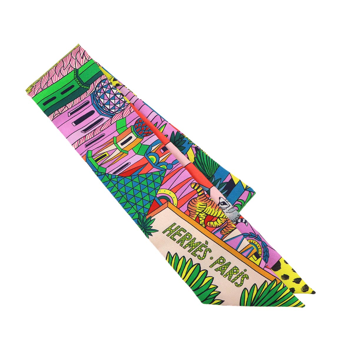 Twilly Scarf Silk ANIMA POLIS Multicolor