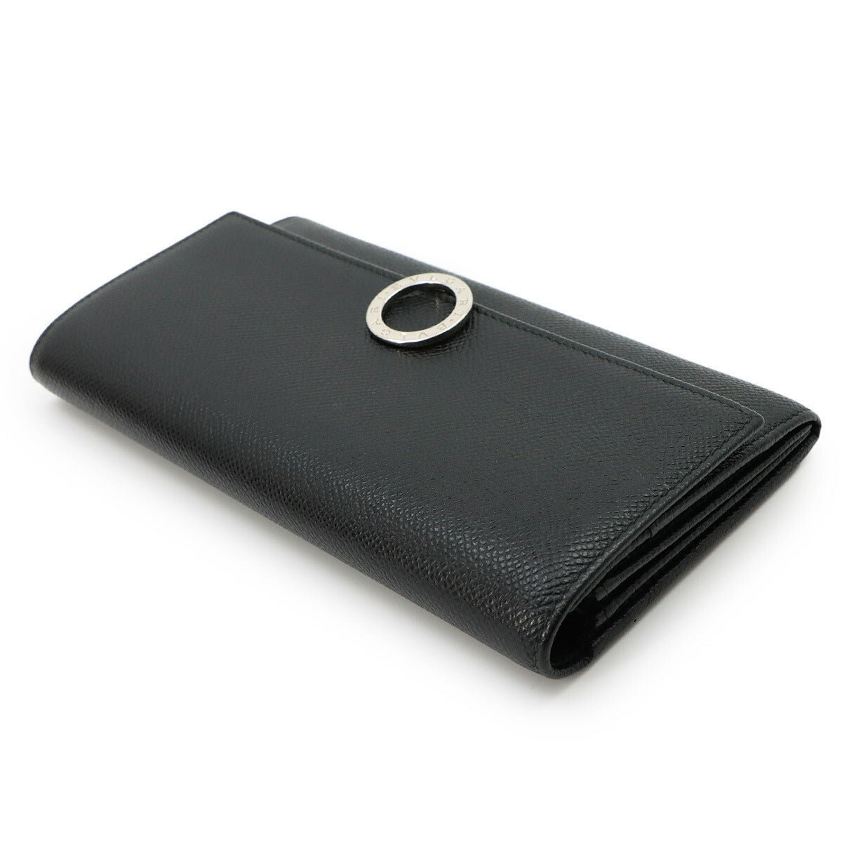 BVLGARIBVLGARI Long Wallet Leather Black 30414 Purse